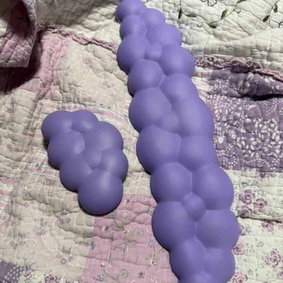 Other - Purple Bubble Cloud Wrist Rest for Keyboard and Mouse